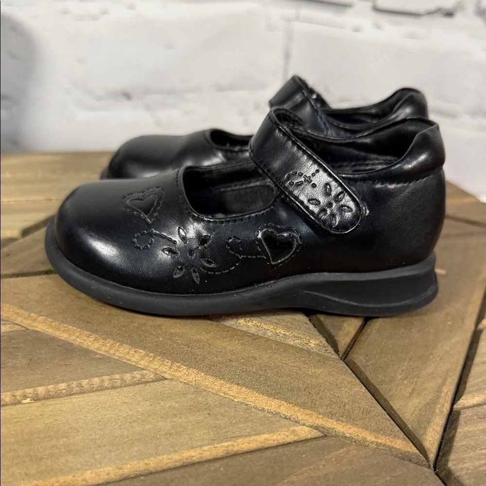 Carter's 5T Black Quilted Kids Boots and SmartFit 5‎ 1/2T Black Mary Jane Shoes